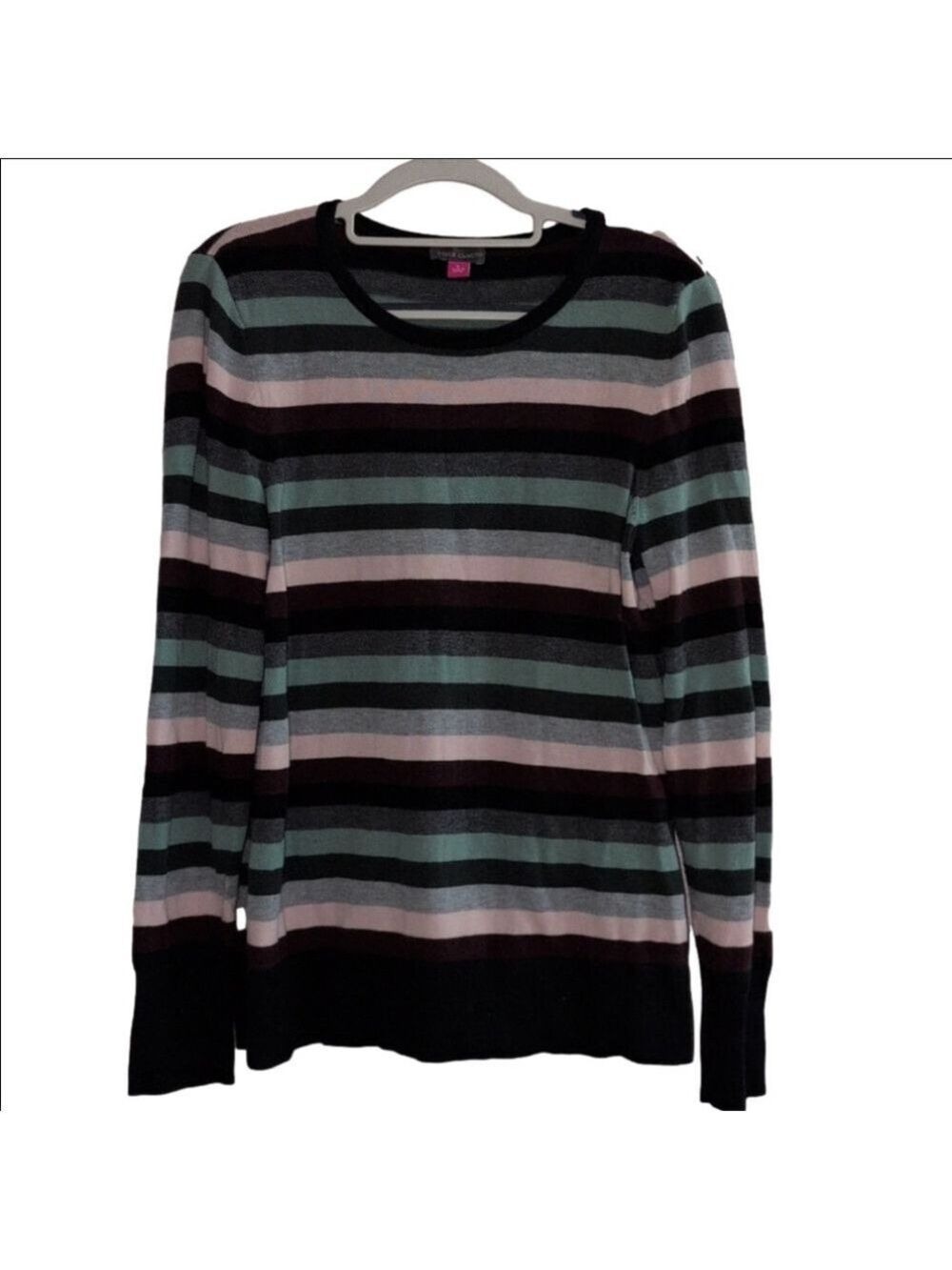 Vince Camuto Multicolor Stripe Sweater Large